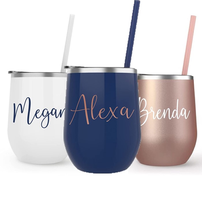 Goodbye Gifts For Coworkers: Personalized Wine Tumblers