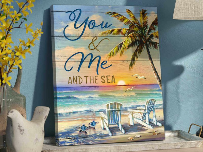 Canvas Turtle You And Me - The Best Engagement Gifts For Couple 