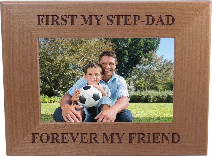 Father’s Day Gift For Dads Who Play An Important Role In The Family - Metal Stepdad Picture Frame