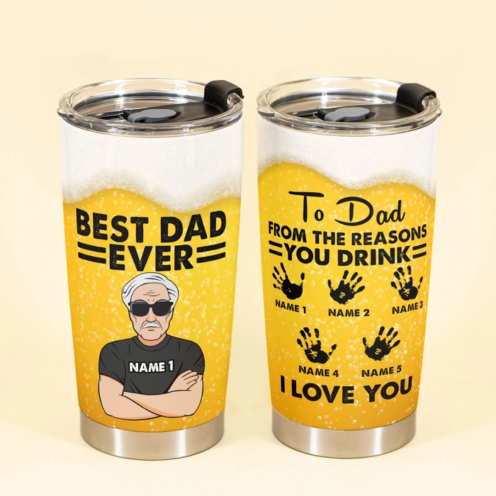 Step Dad Tumbler With Kids Names, Father's Day Gifts Stepdad, Personalized  Gifts For Stepdad, Step Father Gifts Tumbler - Best Personalized Gifts For  Everyone