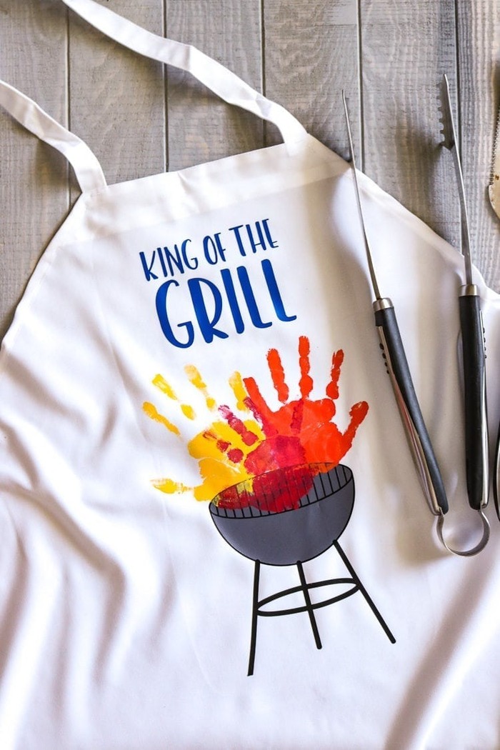 Father's day gifts for a stepdad - Homemade Grilling Apron