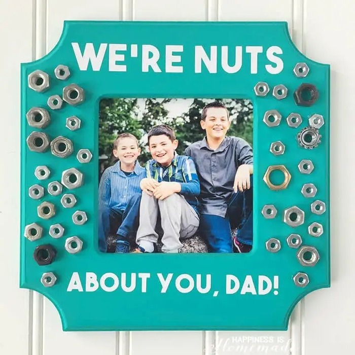 Father'S Day Gifts For A Stepdad - “We’re Nuts About You” Photo Frame