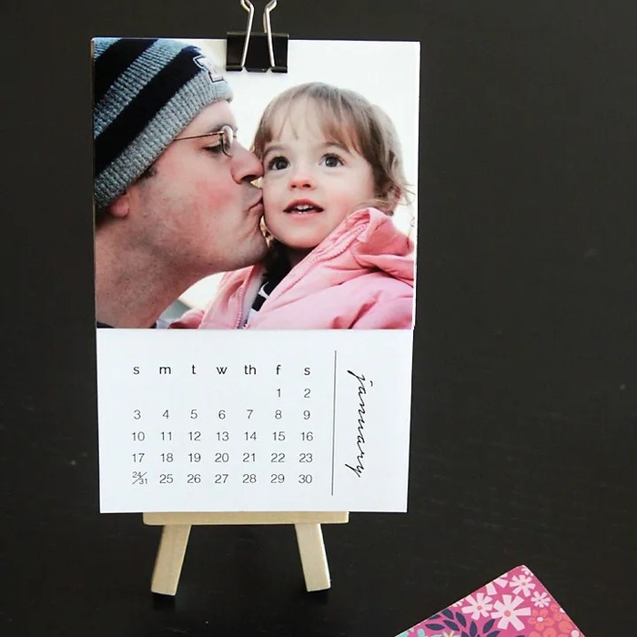 Father’s day gift for stepdad - Printable Photo Calendar