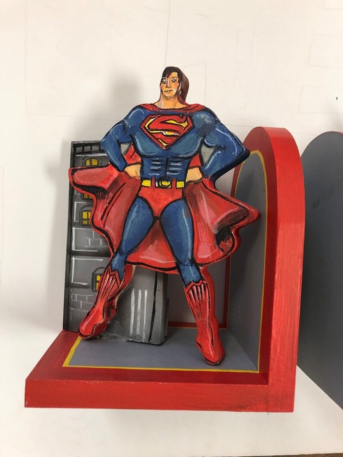 Father’s Day Gift For Stepdad - Superhero Bookends