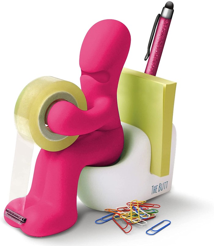 funny gifts for women: Toilet-Sitting Tape Dispenser