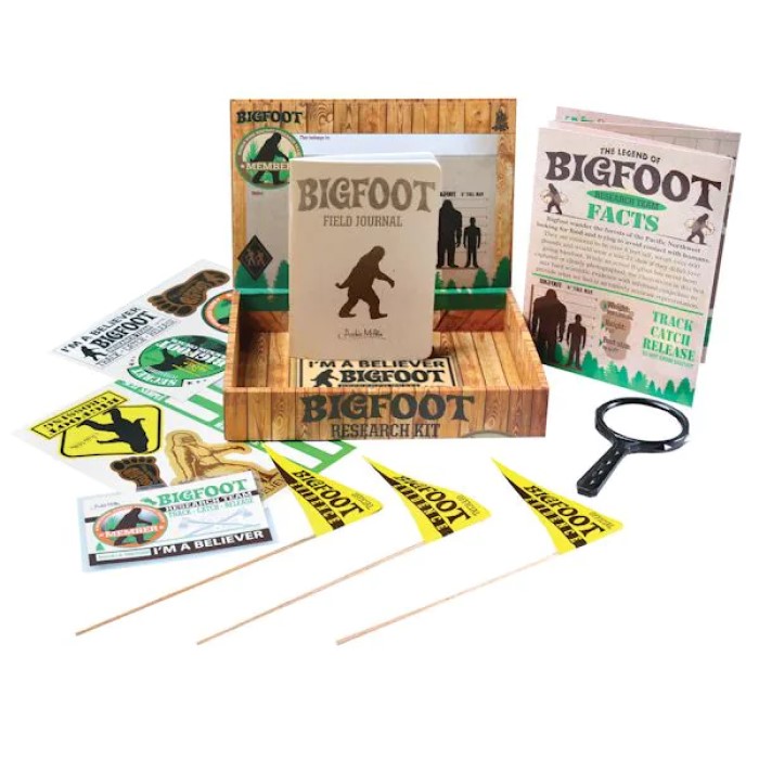 funny gifts for her: Fantastic Bigfoot Research Kit