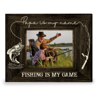 Customized Gift For Papa Grandpa Gift For Fishing Lover Fishing Is My Game