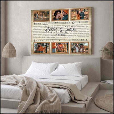 Personalized Any Song Lyrics Gift Couple Gift For Anniversary Photo Gift