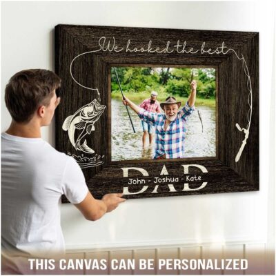 Best Fishing Gift For Dad Personalized Gift For Fisherman Canvas Print
