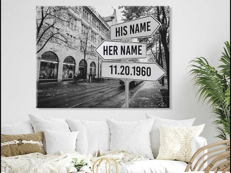 Personalized Street Sign Canvas Print Oh Canvas