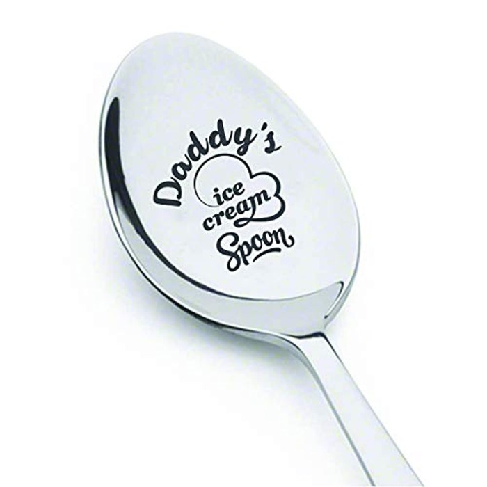 cheap Father’s Day gift - Personalized Dad's Ice Cream Spoon