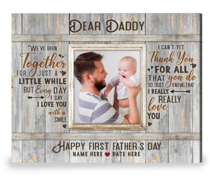 Cheap Father’s Day Gift - Dad Custom Canvas Print