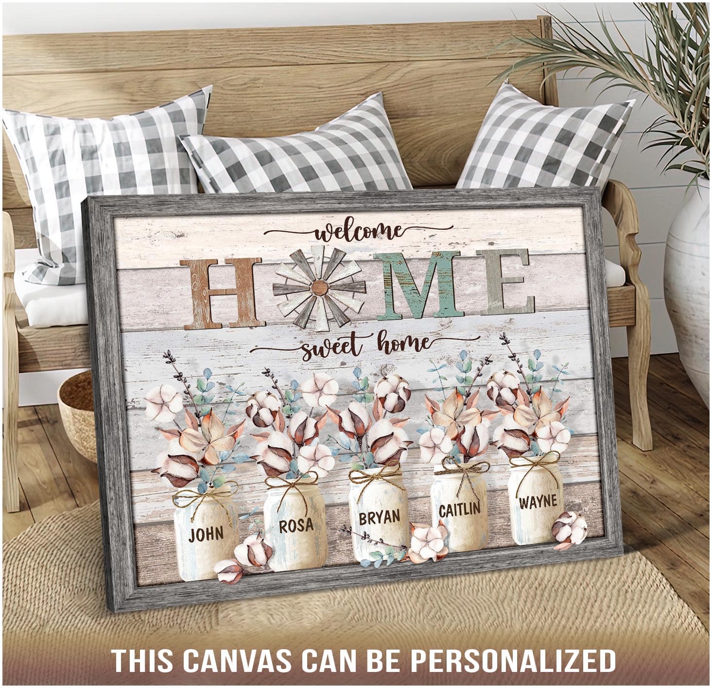 Personalized Kitchen Best of Times Large Farmhouse Canvas not