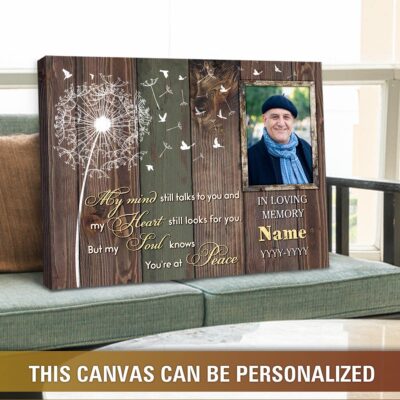 Thoughtful Gift Idea For Sympathy Personalized Mmeorial Art Canvas