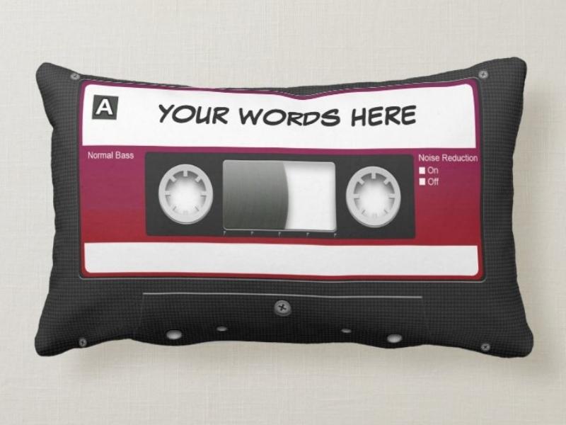 Personalized Mixtape Pillow for joke engagement gifts
