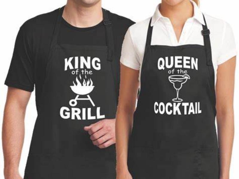 Funny Couple Aprons for funny engagement gifts
