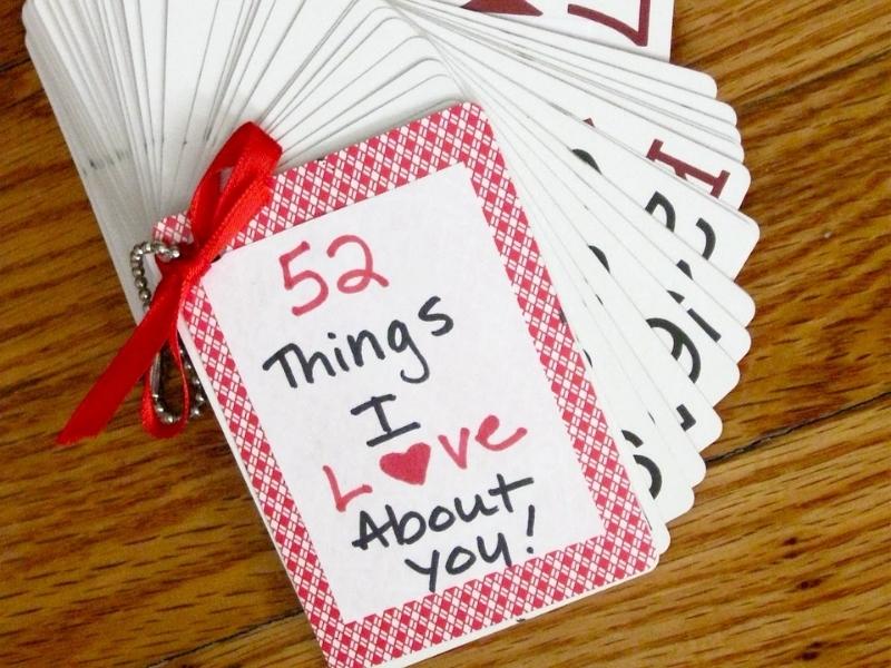 Things I Love About You Deck Of Cards