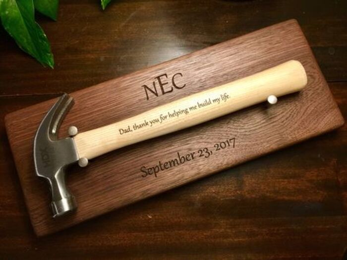 Engraved Hammer: Unique Gift For Him On Father'S Day