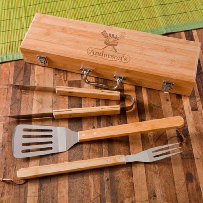 Grilling tool set: practical present from daughter-in-law