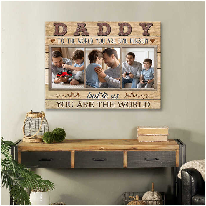 You are the world canvas: memorable gift for in-laws