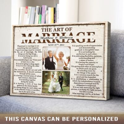 wedding gift for new couple marriage couple canvas print 04