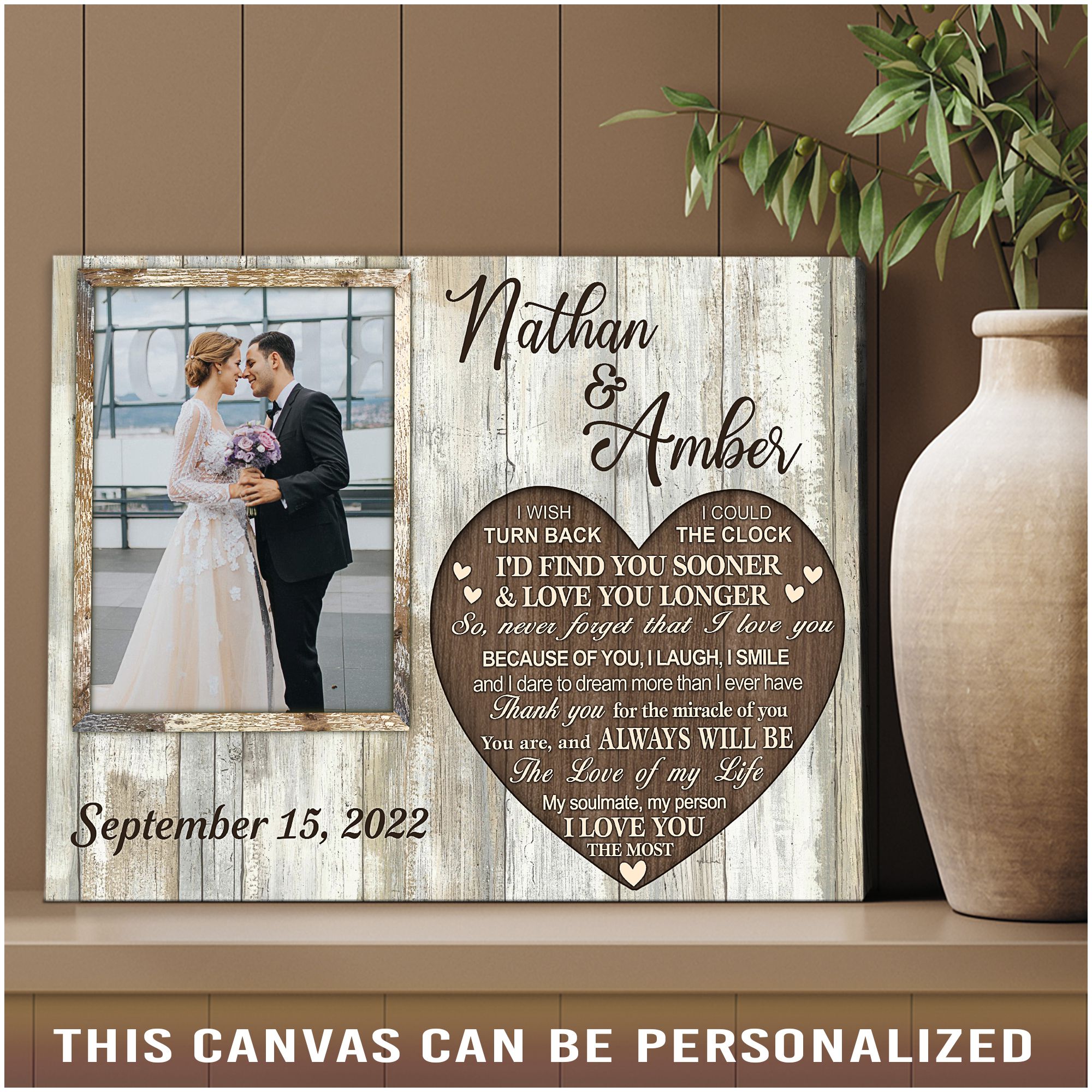 Creative Couple Gift Ideas Wedding Gift From Husband Custom Photo Canvas  Print - Oh Canvas