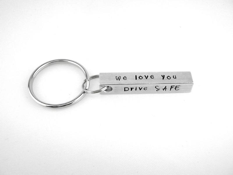 “We love you” Keychain with Hammer Charm
