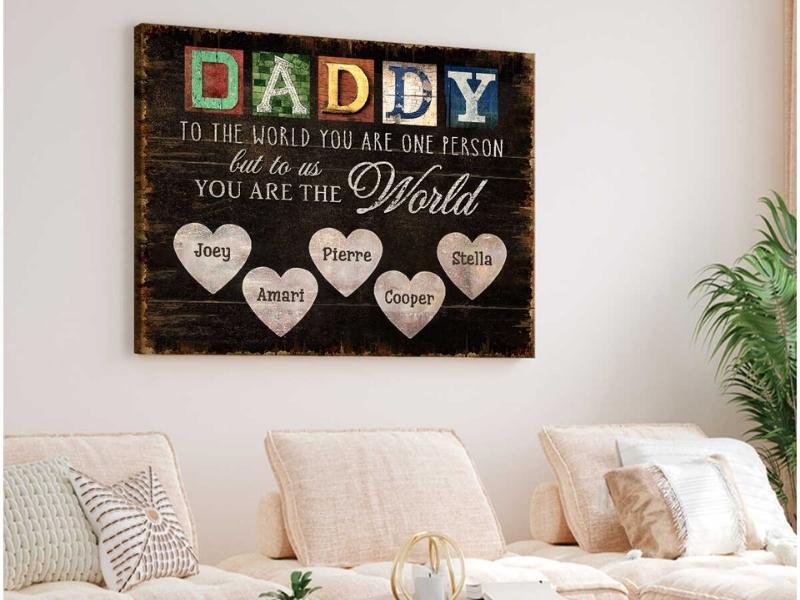 Best Customized Gift For Father’s Day Dad Oh Canvas