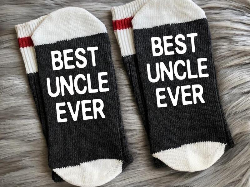 New Uncle Socks for uncle gifts for fathers day