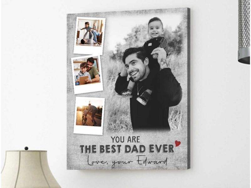 Custom Gift For Father’s Day Photo Gift Oh Canvas