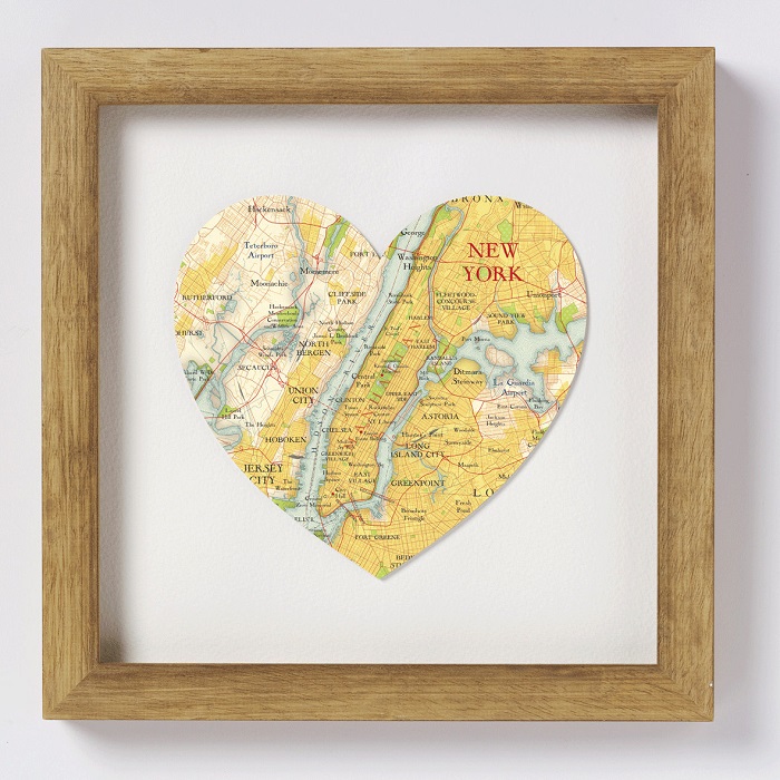 Last Minute Diy Gifts For Boyfriend - Diy Heart Map Print 