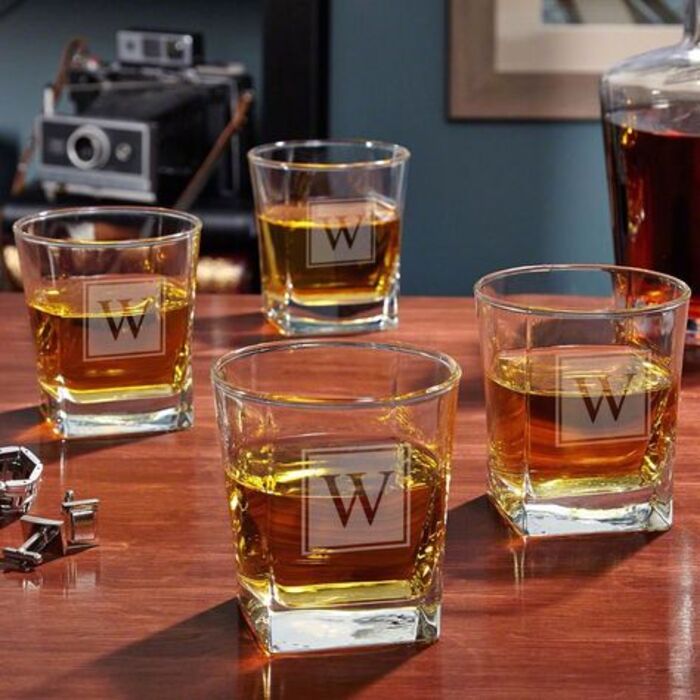 Personalized whiskey glasses set: one-of-a-kind gift for brother