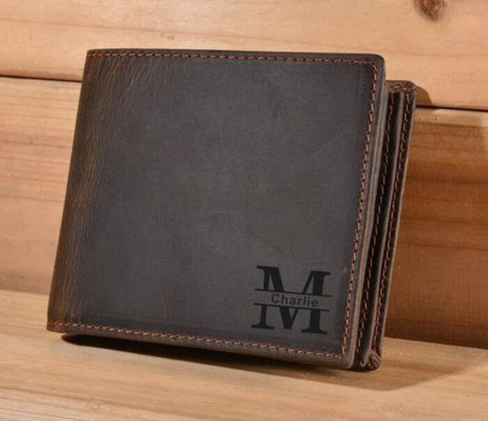 Custom Men'S Wallet: Impressive Present For Brother On Father'S Day