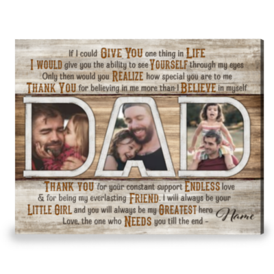 Sentimental Gift For Dad From Daughter Personalized Father's Day Gift