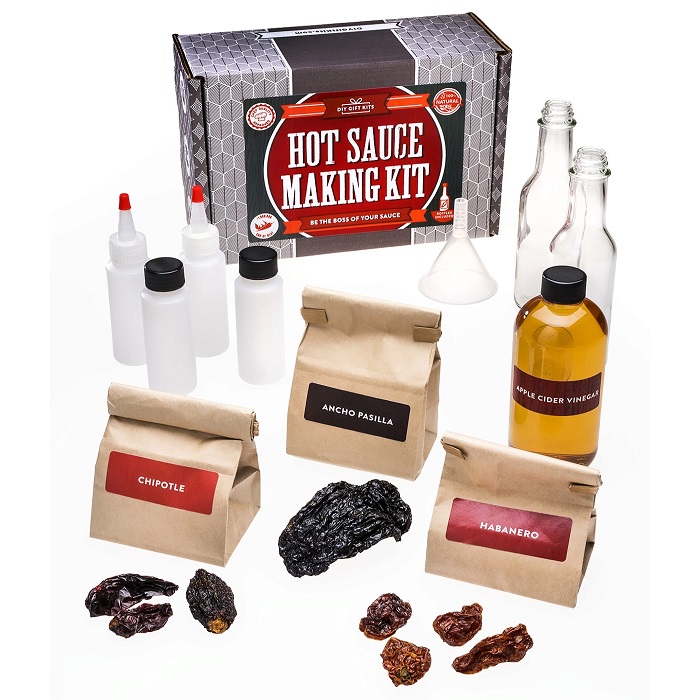 Gift Ideas For Dad From Daughter - DIY Kit For Making Hot Sauce  