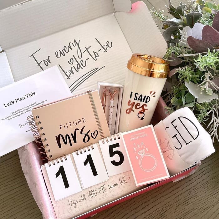 engagement items for bride - Miss to Mrs Bridal Box Subscription
