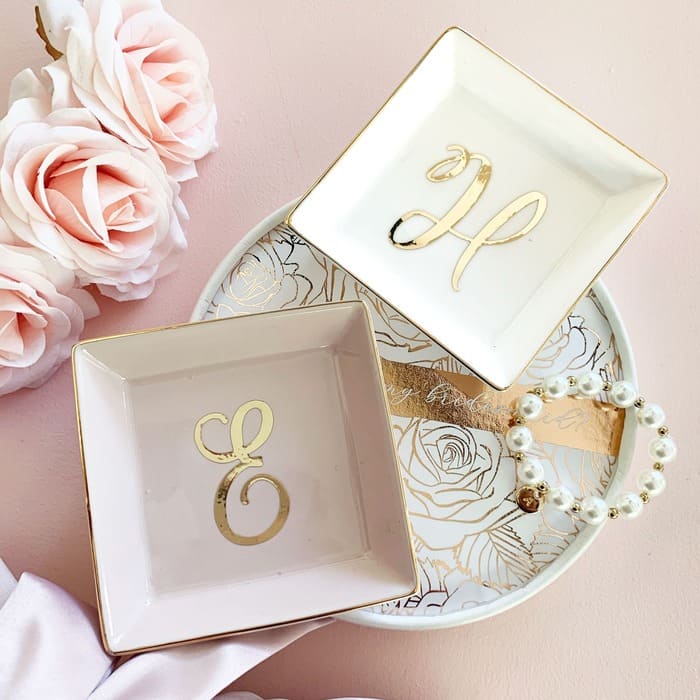 engagement gifts for bride - Initials Ring Dish