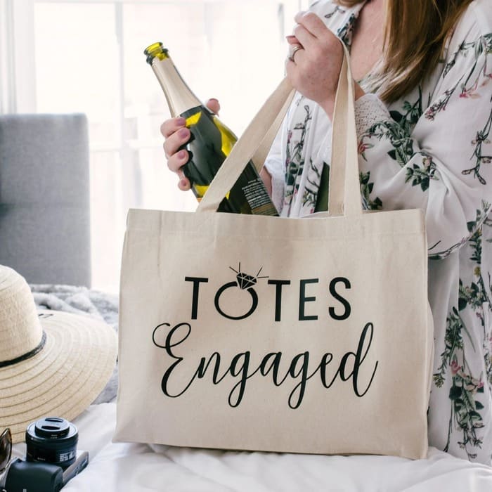engagement gifts for bride - ‘Totes Engaged’ Bag