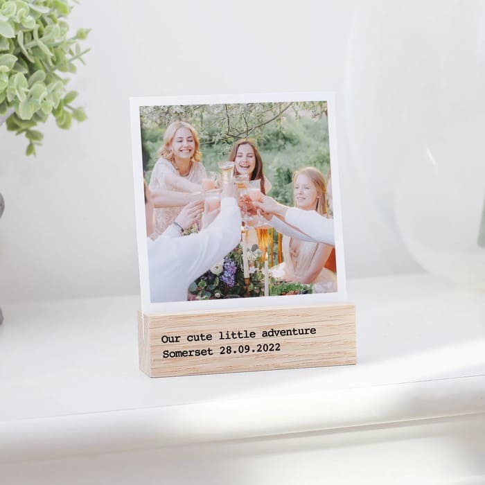 Engagement Gift For Her - Polaroid Photo Block