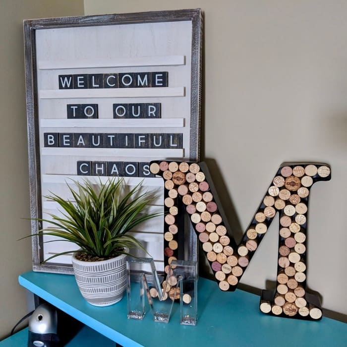 Gifts For Her Engagement - Wine Cork Letters