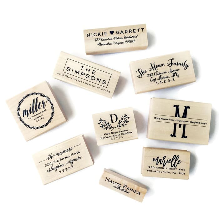 engagement gifts for bride - Return Address Stamp