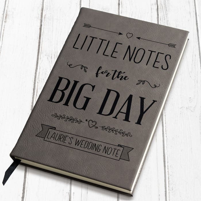 engagement gifts for bride - Little Notes for the Big Day Notebook