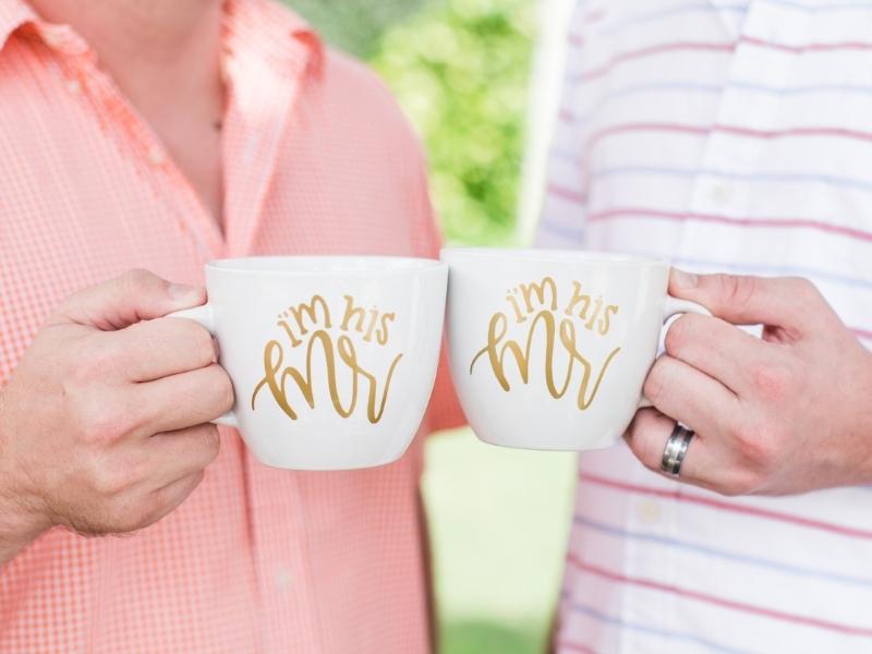 Groom & Groom Gay Mug Gift - engagement gift ideas for gay couples