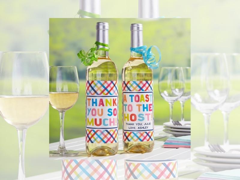 Wine Labels - engagement gifts for male gay couple