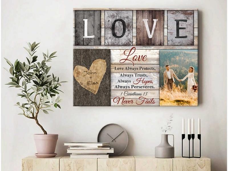 Love Never Fails 1 Corinthians 13 Canvas Print Oh Canvas