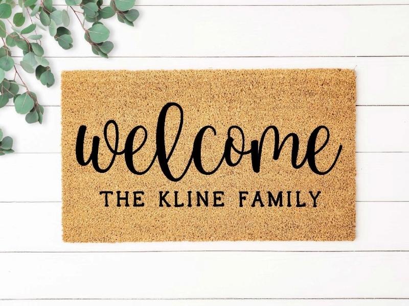 Personalized Doormat - engagement present ideas for gay couples