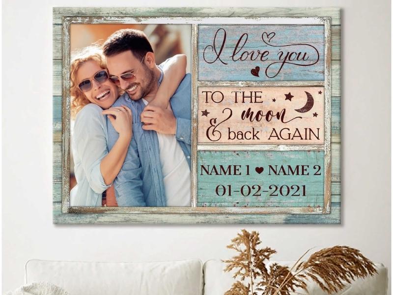 I Love You To The Moon And Back Canvas Print Oh Canvas