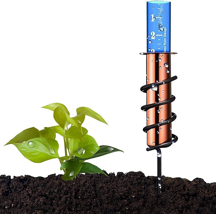 Gift Ideas For Dad From Daughter - Copper Rain Gauge 