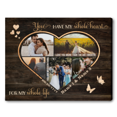 personalized gift for married couple anniversary gift romantic wall art 01