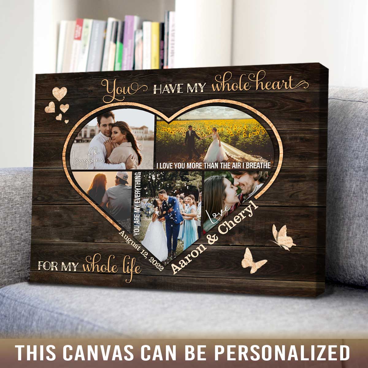 Creative Couple Gift Ideas Wedding Gift From Husband Custom Photo Canvas  Print - Oh Canvas